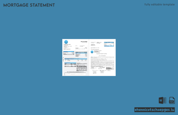 Ukrainischer Icard-Bankhypothekenauszug im Word- und PDF-Format 1-2 Beispielvorschau